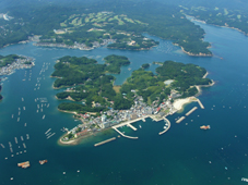 渡鹿野島はハートの形をした島です